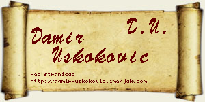 Damir Uskoković vizit kartica
